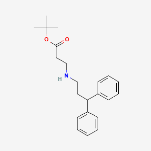 molecular formula C22H29NO2 B8096499 N-(3,3-Diphenylpropyl)-b-alanine tert-butyl ester 