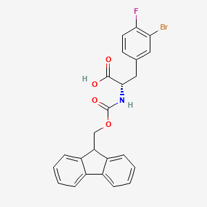molecular formula C24H19BrFNO4 B8096511 N-Fmoc-3-bromo-4-fluoro-L-phenylalanine 