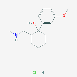 molecular formula C15H24ClNO2 B8096546 N-Desmethyl-cis-tramadol HCl 