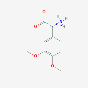 molecular formula C10H13NO4 B8096581 (2R)-2-azaniumyl-2-(3,4-dimethoxyphenyl)acetate 