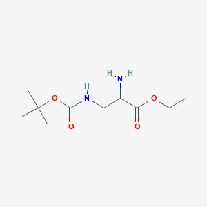 molecular formula C10H20N2O4 B8096606 3-(Boc-amino)-DL-alanine ethyl ester 