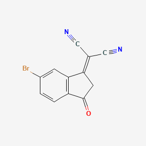 2-(6-bromo-3-oxo-2,3-dihydro-1H-inden-1-ylidene)malononitrile