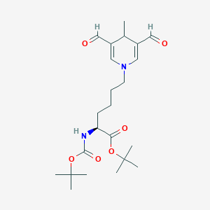 (2S)-Boc-2-amino-6-(3,5-diformyl-4-methyl-4H-pyridin-1-yl)-hexanoic acid tert-butyl ester