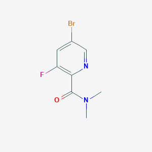 molecular formula C8H8BrFN2O B8096625 5-Bromo-3-fluoro-N,N-dimethylpicolinamide 