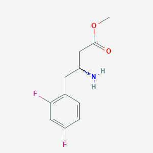 (R)-Methyl 3-amino-4-(2,4-difluorophenyl)butanoate HCl