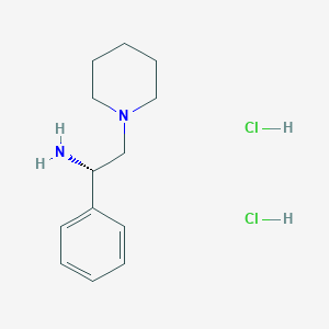 (1S)-1-phenyl-2-piperidin-1-ylethanamine;dihydrochloride