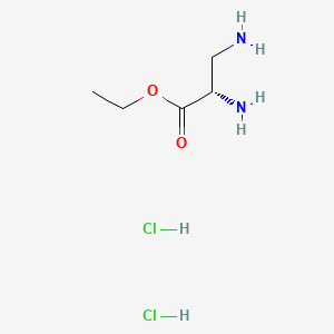 molecular formula C5H14Cl2N2O2 B8096689 Ethyl 2,3-diaminopropionate dihydrochloride, (2S)- CAS No. 143119-70-4