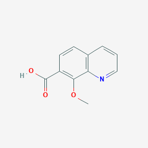 molecular formula C11H9NO3 B8096704 8-甲氧基喹啉-7-羧酸 