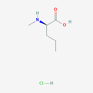 molecular formula C6H14ClNO2 B8096763 N-Me-D-Nva-OH.HCl 