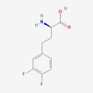 molecular formula C10H11F2NO2 B8096806 3,4-Difluoro-D-homophenylalanine CAS No. 1260610-37-4