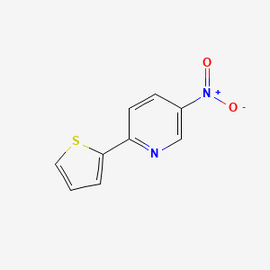 molecular formula C9H6N2O2S B8096844 5-Nitro-2-(thiophen-2-yl)pyridine 