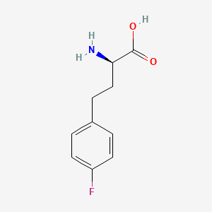 molecular formula C10H12FNO2 B8096854 (R)-4-Fluorohomophenylalanine 