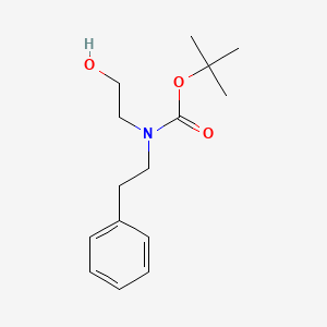molecular formula C15H23NO3 B8096866 N-Boc-2-(phenethylamino)ethanol 