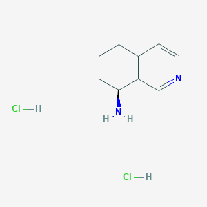 molecular formula C9H14Cl2N2 B8096874 (S)-5,6,7,8-Tetrahydro-isoquinolin-8-ylamine dihydrochloride 