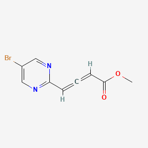 4-(5-Bromo-pyrimidin-2-yl)-buta-2,3-dienoic acid methyl ester