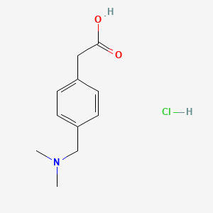 molecular formula C11H16ClNO2 B8096902 4-(Dimethylaminomethyl)phenylacetic acid hydrochloride CAS No. 99985-53-2