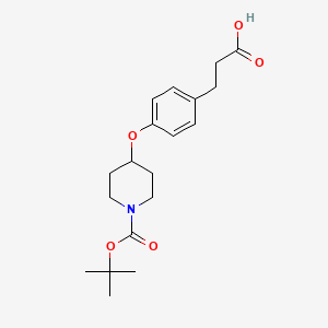 N-Boc-3-[4-(piperidin-4-yloxy)phenyl]propanoic acid