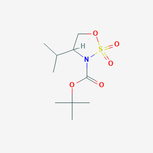 molecular formula C10H19NO5S B8096924 3-Boc-4-isopropyl-1,2,3-oxathiazolidine 2,2-dioxide 