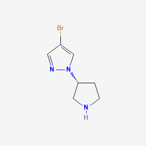 (R)-4-Bromo-1-pyrrolidin-3-yl-1H-pyrazole