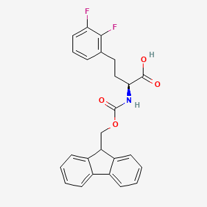 molecular formula C25H21F2NO4 B8097051 Fmoc-2,3-difluoro-L-homophenylalanine 
