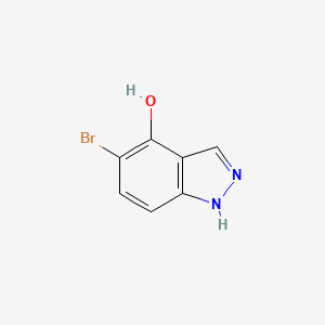 molecular formula C7H5BrN2O B8097053 5-bromo-1H-indazol-4-ol CAS No. 1638763-63-9
