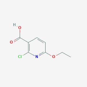 molecular formula C8H8ClNO3 B8097071 2-Chloro-6-ethoxypyridine-3-carboxylic acid 