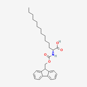 molecular formula C29H39NO4 B8097083 (2R)-2-(Fmoc-amino)tetradecanoic acid 