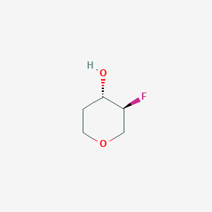 molecular formula C5H9FO2 B8097090 trans-3-Fluoro-4-hydroxy-tetrahydropyran CAS No. 2253105-34-7