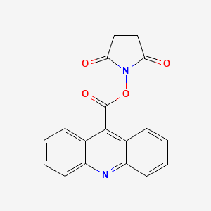 molecular formula C18H12N2O4 B8097097 Succinimidyl acridine-9-carboxylate 