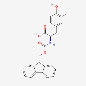 molecular formula C24H20FNO5 B8097127 N-Fmoc-3-氟-D-酪氨酸 