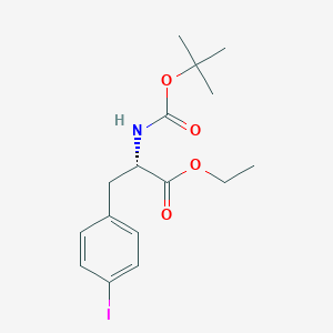 molecular formula C16H22INO4 B8097140 N-Boc-4-iodo-L-phenylalanine ethyl ester 