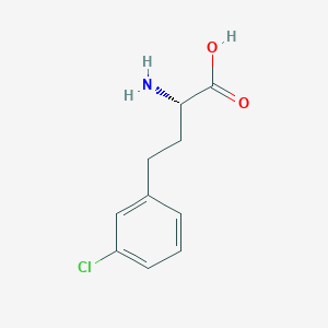 molecular formula C10H12ClNO2 B8097148 (S)-a-Amino-3-chloro-benzenebutanoic acid 