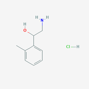 molecular formula C9H14ClNO B8097164 2-Amino-1-(2-methylphenyl)ethanol hydrochloride 