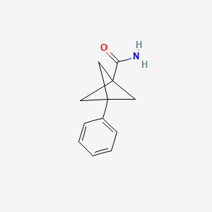molecular formula C12H13NO B8097177 3-Phenylbicyclo[1.1.1]pentane-1-carboxamide 