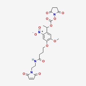 molecular formula C24H26N4O12 B8097185 PC Mal-NHS carbonate ester 