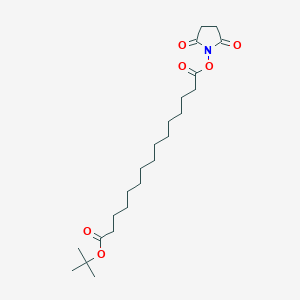 molecular formula C23H39NO6 B8097191 1-tert-Butyl 15-(2,5-dioxopyrrolidin-1-yl)pentadecanedioate 