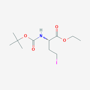 molecular formula C11H20INO4 B8097195 (S)-2-(Boc-amino)-4-iodobutyric acid ethyl ester 
