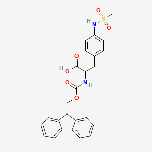 molecular formula C25H24N2O6S B8097208 Fmoc-4-[(methylsulfonyl)amino]-DL-phenylalanine 
