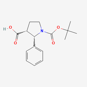 (2S,3R)-1-(tert-butoxycarbonyl)-2-phenylpyrrolidine-3-carboxylic acid