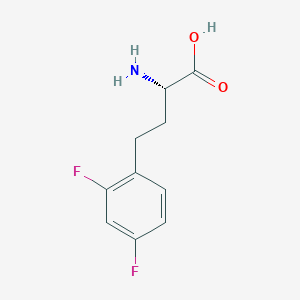 molecular formula C10H11F2NO2 B8097250 2,4-Difluoro-L-homophenylalanine 