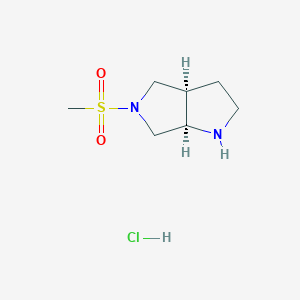 (3aR,6aR)-5-methylsulfonyl-2,3,3a,4,6,6a-hexahydro-1H-pyrrolo[2,3-c]pyrrole;hydrochloride