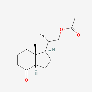 (S)-2-((1R,3aR,7aR)-7a-methyl-4-oxooctahydro-1H-inden-1-yl)propyl acetate