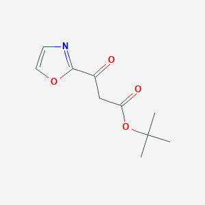 3-Oxazol-2-yl-3-oxo-propionic acid tert-butyl ester