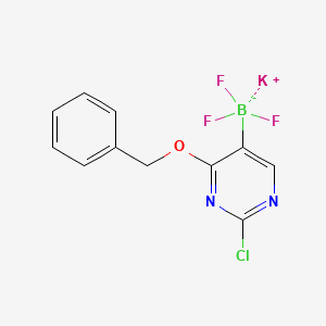 Potassium (4-benzyloxy-2-chloropyrimidin-5-yl)trifluoroborate