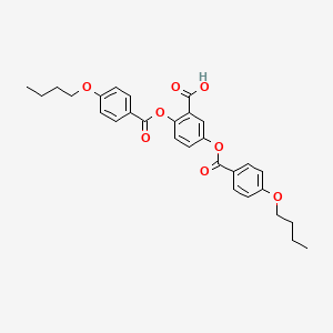 2,5-Bis[(4-butoxybenzoyl)oxy]-benzoic acid