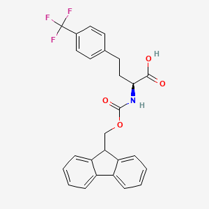 molecular formula C26H22F3NO4 B8097364 Fmoc-4-trifluoromethyl-L-homophenylalanine 