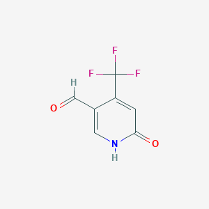 molecular formula C7H4F3NO2 B8097410 6-Hydroxy-4-(trifluoromethyl)nicotinaldehyde 