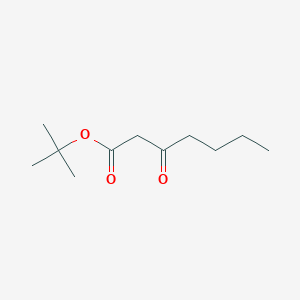 molecular formula C11H20O3 B8097419 Heptanoic acid, 3-oxo-, 1,1-dimethylethyl ester CAS No. 66696-98-8