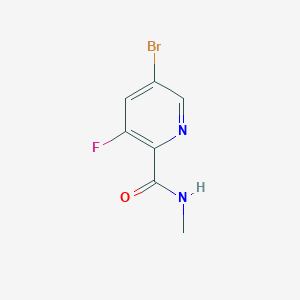 molecular formula C7H6BrFN2O B8097447 5-Bromo-3-fluoro-N-methylpicolinamide 