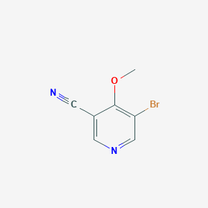 molecular formula C7H5BrN2O B8097451 5-Bromo-4-methoxynicotinonitrile 